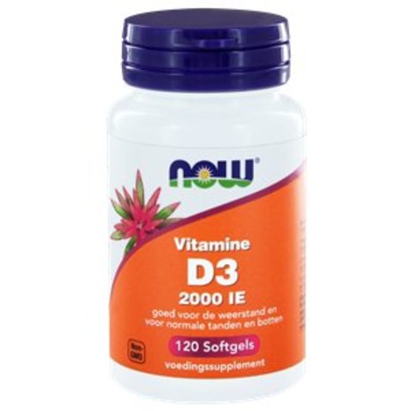 NOW Vitamine D3 400IE NOW Vitamine D3 400IE