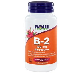NOW Vitamine B2 100mg NOW Vitamine B2 100mg