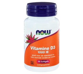 NOW Vitamine D3 1000IE NOW Vitamine D3 1000IE