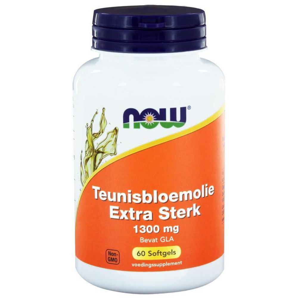 NOW Teunisbloemolie extra sterk 1300mg NOW Teunisbloemolie extra sterk 1300mg