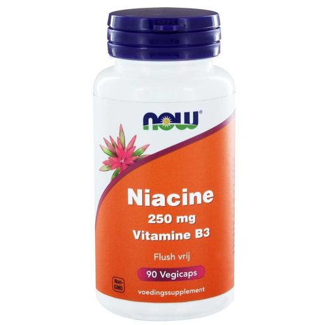 NOW Niacine flush vrij 250mg NOW Niacine flush vrij 250mg