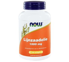 NOW Lijnzaadolie 1000mg NOW Lijnzaadolie 1000mg