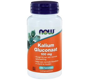 NOW Kalium gluconaat 100mg NOW Kalium gluconaat 100mg