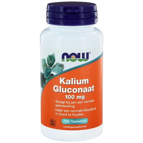 NOW Kalium gluconaat 100mg NOW Kalium gluconaat 100mg