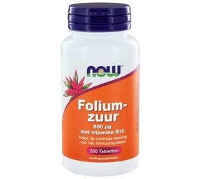 NOW Foliumzuur 800 mcg NOW Foliumzuur 800 mcg