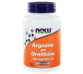 NOW Arginine & Ornithine 500/250 mg