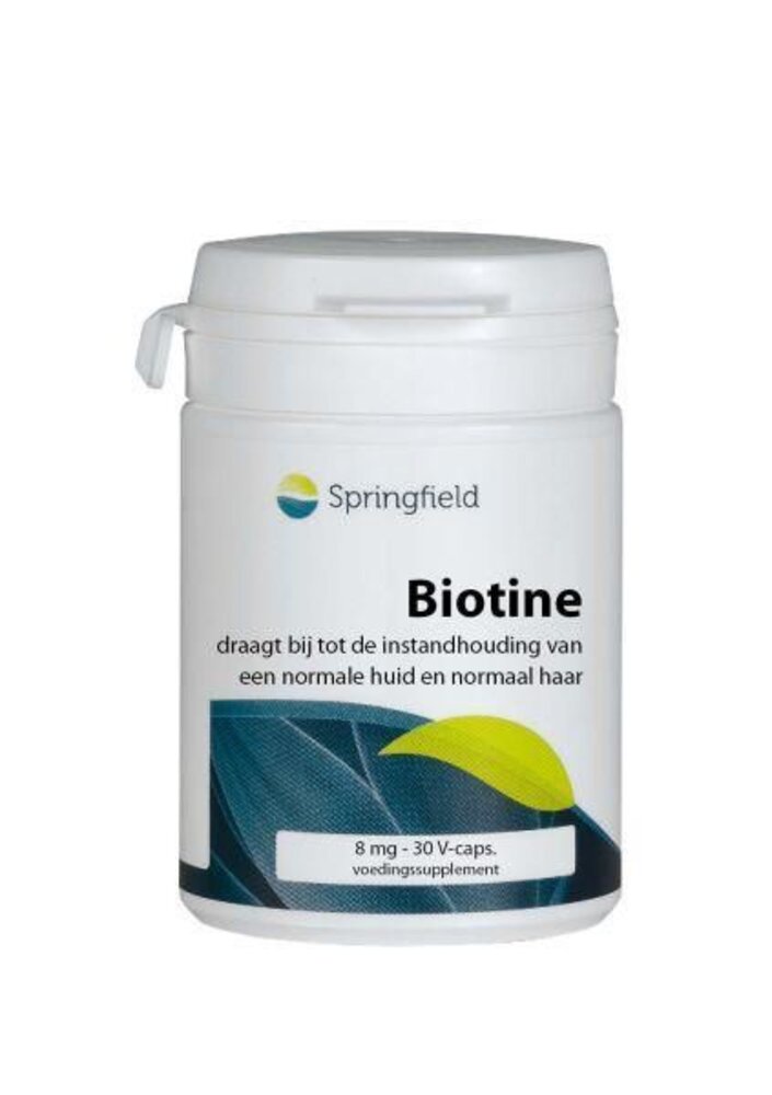 Springfield Biotine (vitamine B8) 8 mg Springfield Biotine (vitamine B8) 8 mg