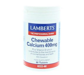 Lamberts Calcium 400mg kauwtabletten + Vit. D en Fos Lamberts Calcium 400mg kauwtabletten + Vit. D en Fos