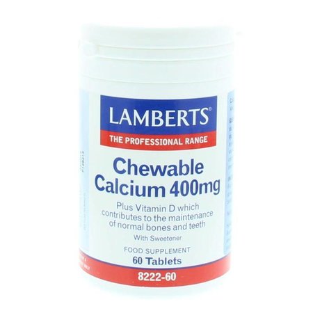 Lamberts Calcium 400mg kauwtabletten + Vit. D en Fos