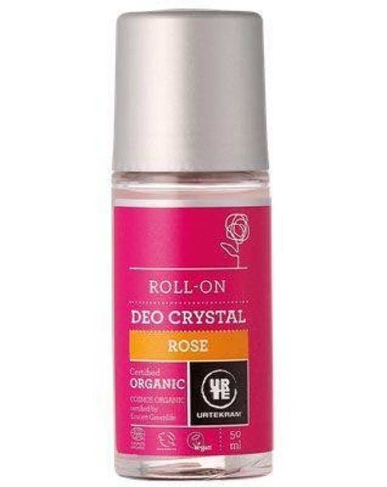 Urtekram Deodorant crystal roll on rozen