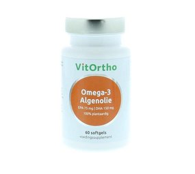 Vitortho Omega-3 Algenolie - EPA 75 mg | DHA 150 mg vegan Vitortho Omega-3 Algenolie - EPA 75 mg | DHA 150 mg vegan