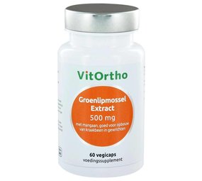 Vitortho Groenlipmossel extract 500 mg Vitortho Groenlipmossel extract 500 mg