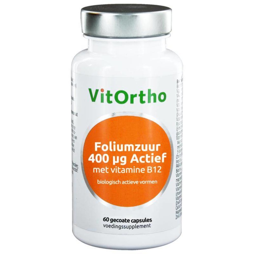 Vitortho Foliumzuur 400 mcg met vitamine B12 Vitortho Foliumzuur 400 mcg met vitamine B12