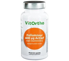 Vitortho Foliumzuur 400 mcg met vitamine B12