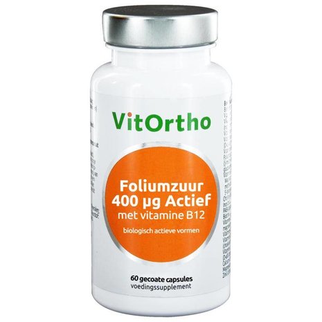Vitortho Foliumzuur 400 mcg met vitamine B12 Vitortho Foliumzuur 400 mcg met vitamine B12
