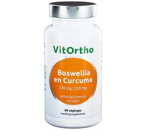 Vitortho Boswellia 250 mg en curcuma 250 mg Vitortho Boswellia 250 mg en curcuma 250 mg