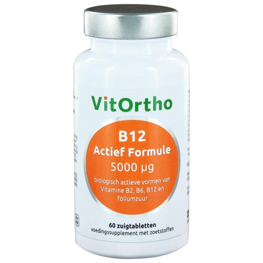 Vitortho B12 actief formule 5000 mcg Vitortho B12 actief formule 5000 mcg