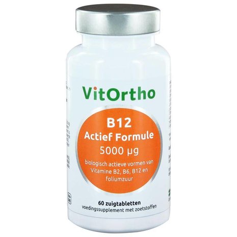 Vitortho B12 actief formule 5000 mcg Vitortho B12 actief formule 5000 mcg