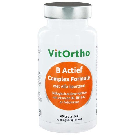 Vitortho B Actief complex formule met alfa-liponzuur Vitortho B Actief complex formule met alfa-liponzuur