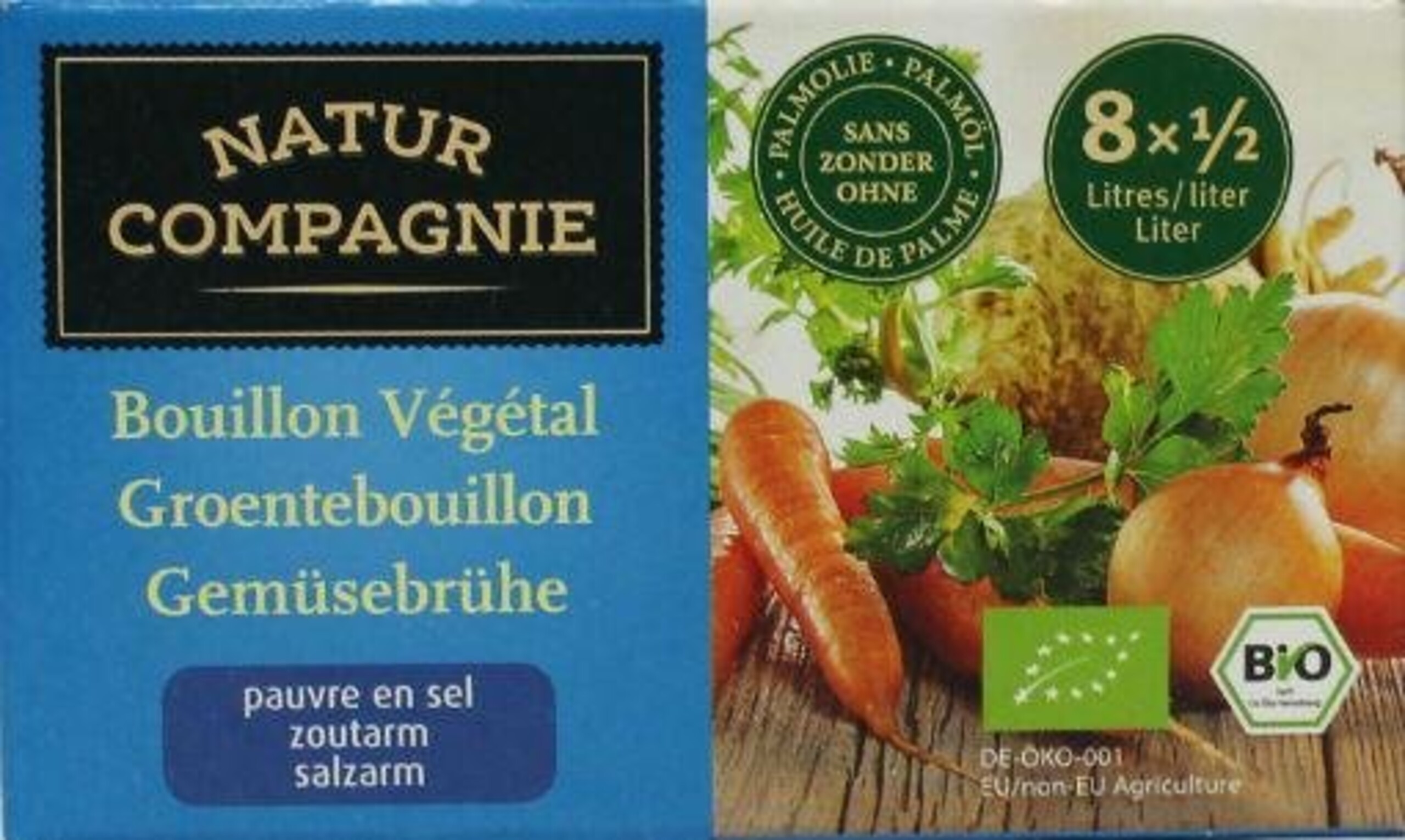 Natur Compagnie Groentebouillon zonder zout bio Vitabron