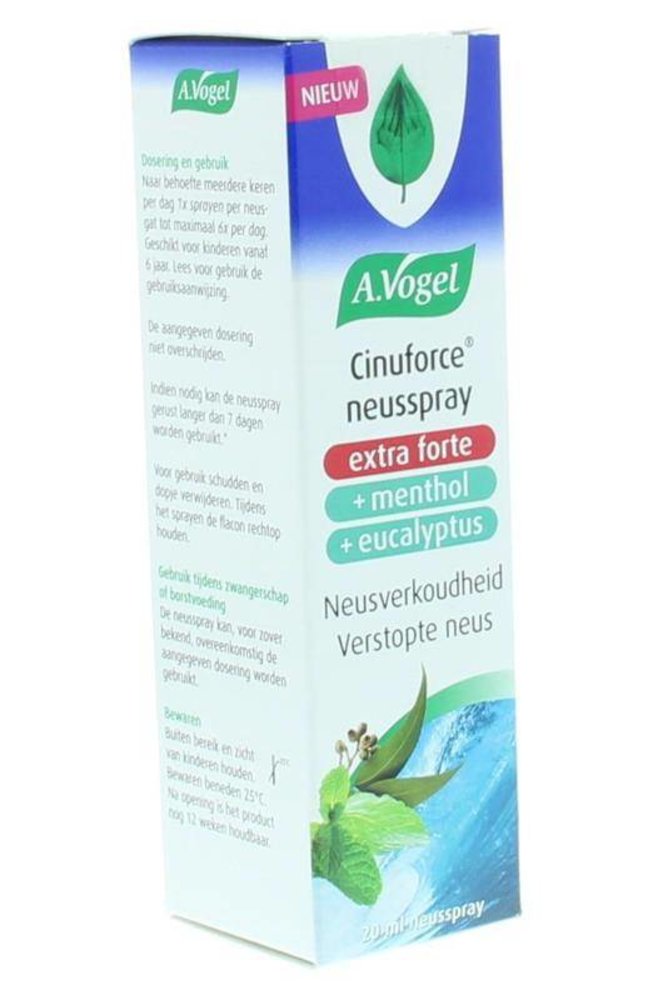 A Vogel Cinuforce neusspray sterk A Vogel Cinuforce neusspray sterk