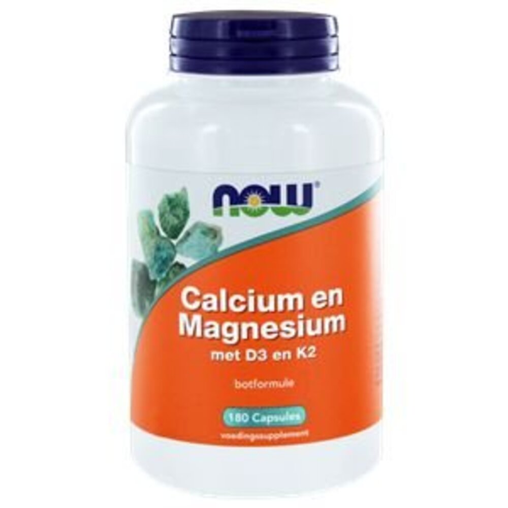 NOW Calcium en Magnesium met D3 en K2 NOW Calcium en Magnesium met D3 en K2
