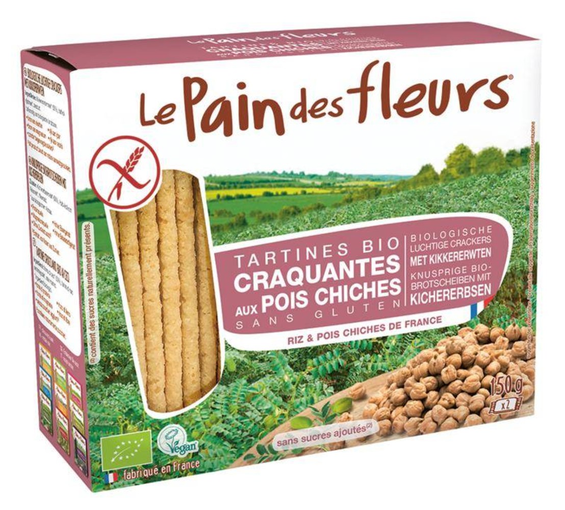 Pain Des Fleurs Kikkererwten crackers Pain Des Fleurs Kikkererwten crackers