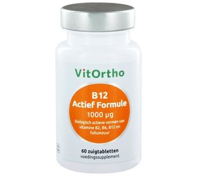 Vitortho B12 Actief formule 1000 mcg Vitortho B12 Actief formule 1000 mcg