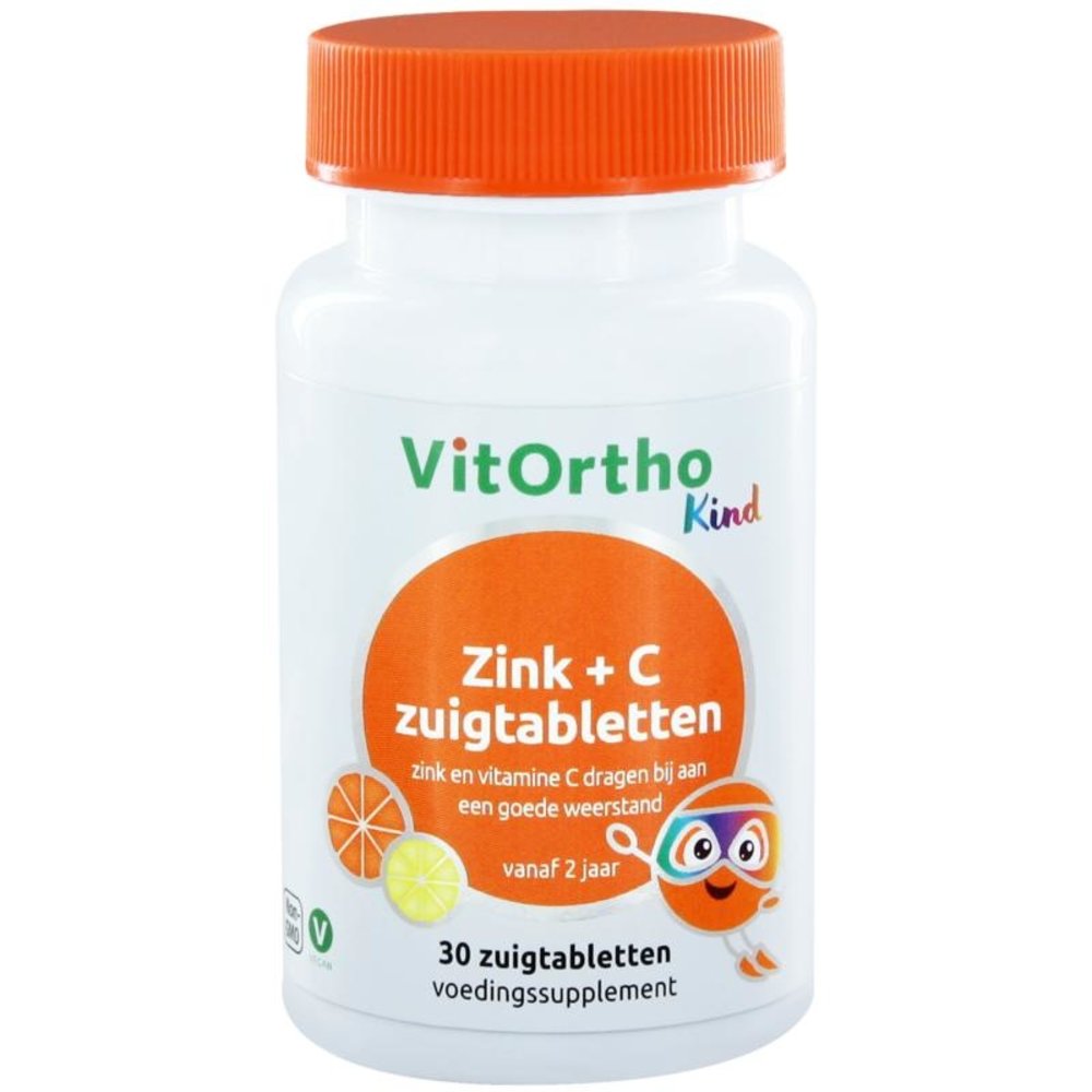 Vitortho Zink + C kind zuigtabletten