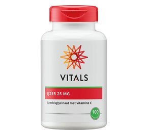 Vitals IJzer 25mg met vitamine C