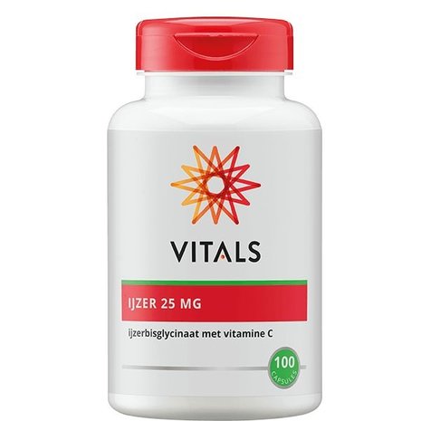 Vitals IJzer 25mg met vitamine C