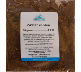  Vitabron Za'atar kruiden - 30 gram