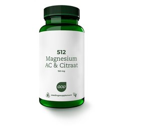 AOV 512 Magnesium AC & citraat 150mg AOV 512 Magnesium AC & citraat 150mg