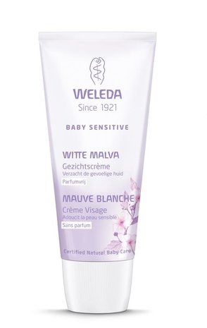 Weleda Baby witte malva sensitive gezichtscreme Weleda Baby witte malva sensitive gezichtscreme