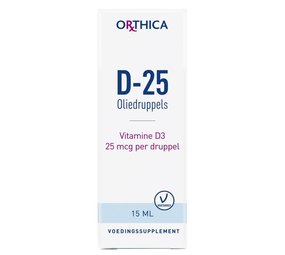 Orthica Vitamine D-25 oliedruppels Orthica Vitamine D-25 oliedruppels