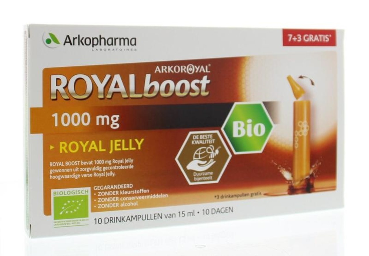 Royal Boost Royal Jelly boost (7 + 3) 15ml per ampul bio Royal Boost Royal Jelly boost (7 + 3) 15ml per ampul bio