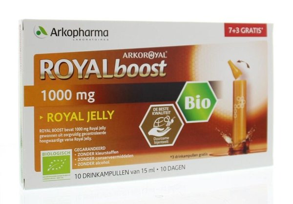 Royal Boost Royal Jelly boost (7 + 3) 15ml per ampul bio Royal Boost Royal Jelly boost (7 + 3) 15ml per ampul bio
