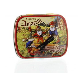 Amarelli Laurierdrop blikje munt chicchi Amarelli Laurierdrop blikje munt chicchi