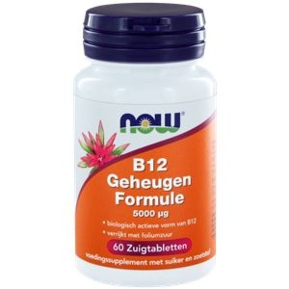 NOW Vitamine B12 geheugenformule 5000 mcg NOW Vitamine B12 geheugenformule 5000 mcg