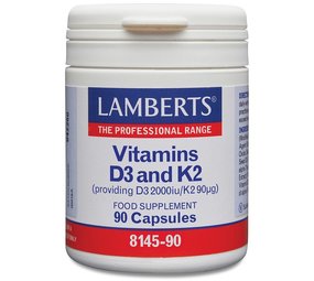 Lamberts Vitamine D3 2000IE en K2 90mcg