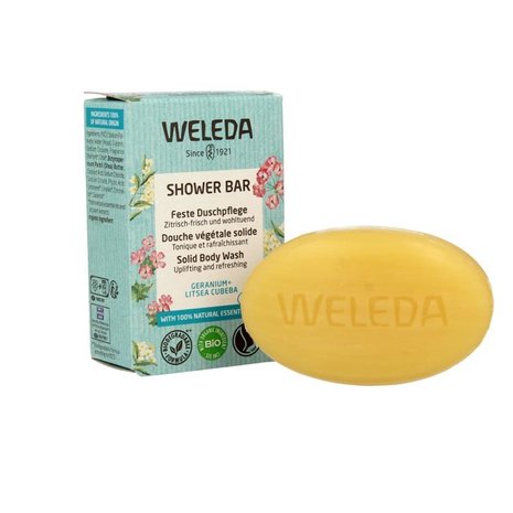 Weleda Shower bar geranium + litsea cubeba Weleda Shower bar geranium + litsea cubeba
