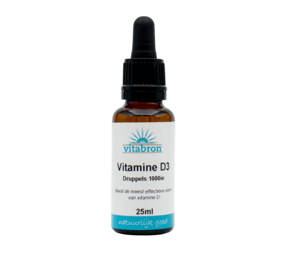 Vitabron Vitamine D3 druppels 25mcg/1000ie Vitabron Vitamine D3 druppels 25mcg/1000ie