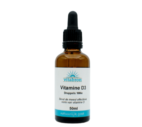  Vitabron Vitamine D3 druppels 100IE (kind) - 50ml
