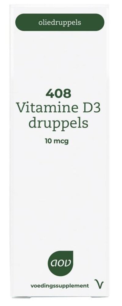 AOV 408 Vitamine D3 druppels 10mcg AOV 408 Vitamine D3 druppels 10mcg