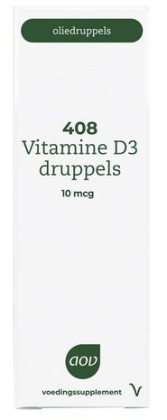 AOV 408 Vitamine D3 druppels 10mcg AOV 408 Vitamine D3 druppels 10mcg