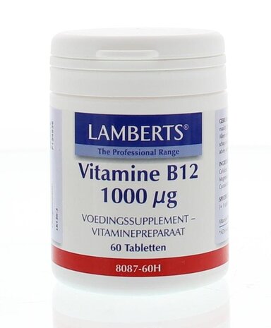 Lamberts Vitamine B12 1000mcg (cyanocobalamine) Lamberts Vitamine B12 1000mcg (cyanocobalamine)