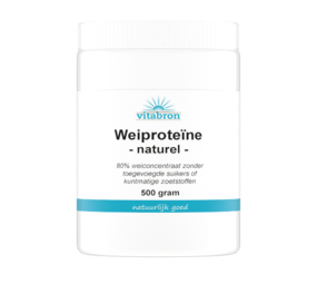 Vitabron Weiproteïne 80% concentraat - 500 gram Vitabron Weiproteïne 80% concentraat - 500 gram