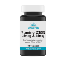  Vitabron Vitamine D3 25mcg & K2 45mcg - 90/180 vegicaps