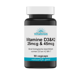 Vitabron Vitamine D3 25mcg & K2 45mcg Vitabron Vitamine D3 25mcg & K2 45mcg