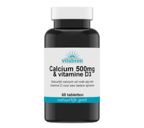  Vitabron Calcium 500mg & Vitamine D: Voor Sterke Botten